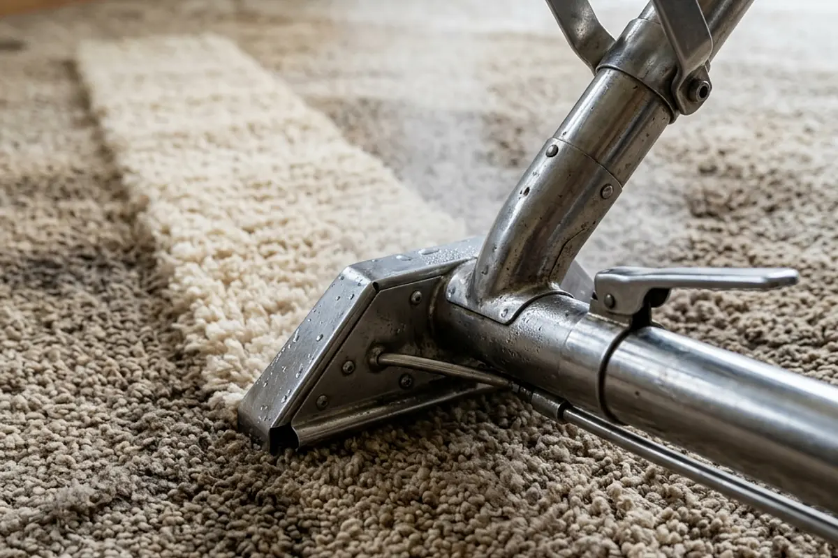 Carpet steam cleaning crew working in Braybrook
